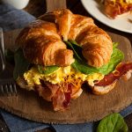 Bacon, egg and cheese croissant